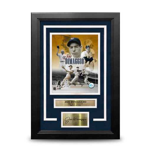 Joe DiMaggio New York Yankees 8" x 10" Framed Baseball Collage Photo with Engraved Autograph - for just $79.99! 