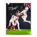 Johan Rojas Celebration Philadelphia Phillies Autographed 8" x 10" Baseball Photo - for just $59.99! 