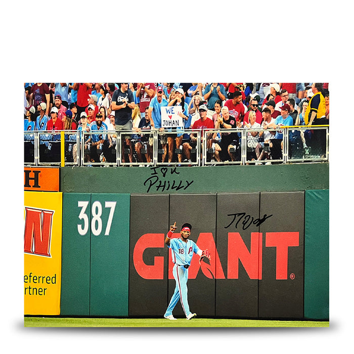 Johan Rojas Philly Love Philadelphia Phillies Autographed 16" x 20" Photo Inscribed I ♥ Philly - for just $99.99! 