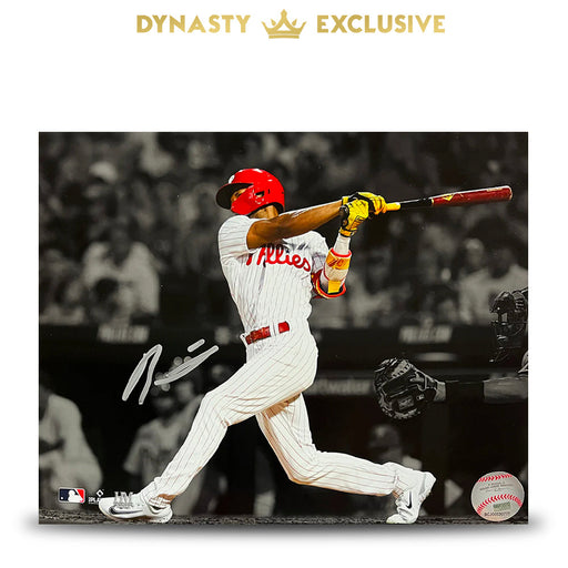 Johan Rojas First Hit Philadelphia Phillies Autographed 8" x 10" Spotlight Baseball Photo - for just $59.99! 