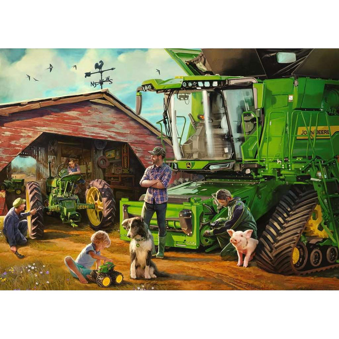 John Deere Then & Now 1000 Piece Jigsaw Puzzle Ravensburger - for just $29.99! 