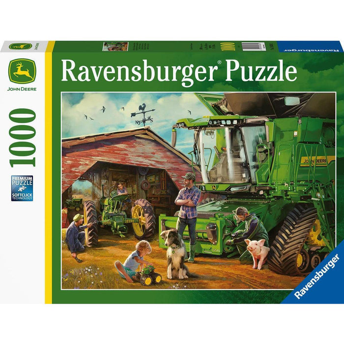 John Deere Then & Now 1000 Piece Jigsaw Puzzle Ravensburger - for just $29.99! 