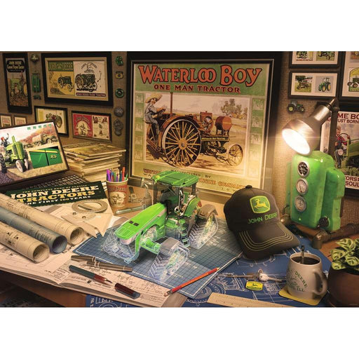 John Deere Work Desk 500 Piece Jigsaw Puzzle Ravensburger - for just $24.99! 