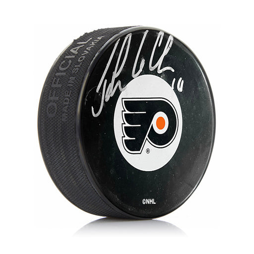 John LeClair Philadelphia Flyers Autographed Hockey Logo Puck - Premium Autographed Pucks - Just $69.99! Shop now at Retro Gaming of Denver