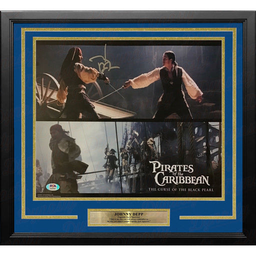 Johnny Depp Autographed Pirates of the Caribbean 11" x 14" Framed Collage Photo - Premium Autographed Framed Entertainment Photos - Just $499.99! Shop now at Retro Gaming of Denver