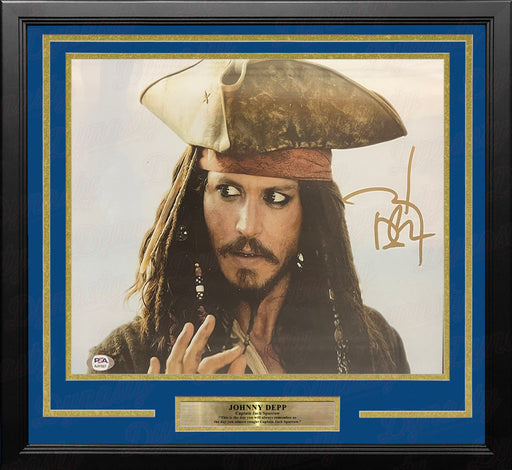 Johnny Depp Autographed Pirates of the Caribbean 11" x 14" Framed Studio Photo - for just $499.99! 