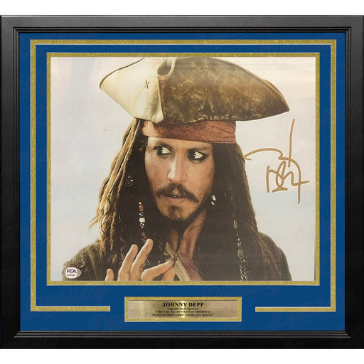 Johnny Depp Autographed Pirates of the Caribbean 11" x 14" Framed Studio Photo - Premium Autographed Framed Entertainment Photos - Just $499.99! Shop now at Retro Gaming of Denver