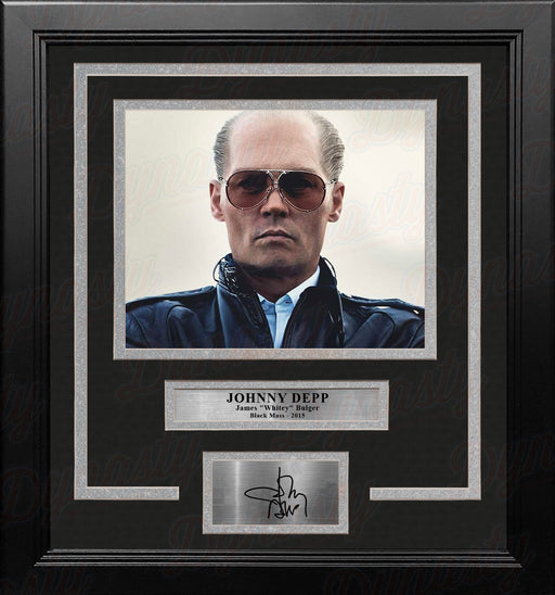 Johnny Depp Black Mass 8" x 10" Framed Photo with Engraved Autograph - for just $79.99! 