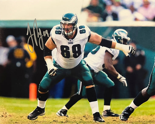 Jon Runyan in Action Autographed Philadelphia Eagles 8" x 10" Football Photo - for just $39.99! 