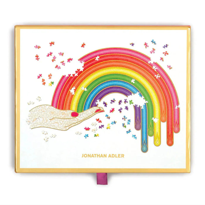 Jonathan Adler Rainbow Hand 750 Piece Jigsaw Puzzle Galison - for just $34.99! 