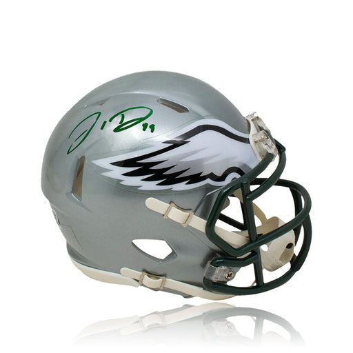 Jordan Davis Philadelphia Eagles Autographed Football Flash Mini-Helmet - Premium Autographed Mini-Helmets - Just $129.99! Shop now at Retro Gaming of Denver