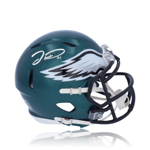 Jordan Davis Philadelphia Eagles Autographed Football Mini-Helmet - Premium Autographed Mini-Helmets - Just $129.99! Shop now at Retro Gaming of Denver