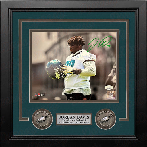 Jordan Davis Philadelphia Eagles Autographed Spotlight Framed Football Photo - Premium Autographed Framed Football Photos - Just $149.99! Shop now at Retro Gaming of Denver