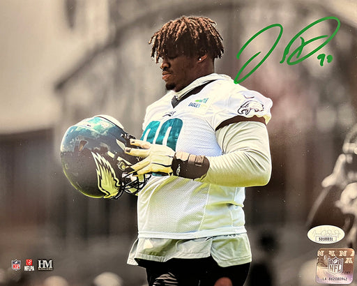 Jordan Davis Philadelphia Eagles Autographed Spotlight 8" x 10" Football Photo - for just $99.99! 