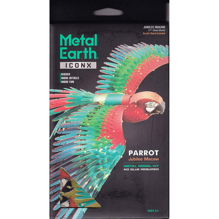 Jubilee Macaw Parrot Premium 3D Steel Model Kit Metal Earth - for just $29.99! 