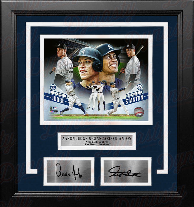 Aaron Judge & Giancarlo Stanton New York Yankees Collage 8x10 Framed Photo with Engraved Autographs - for just $79.99! 