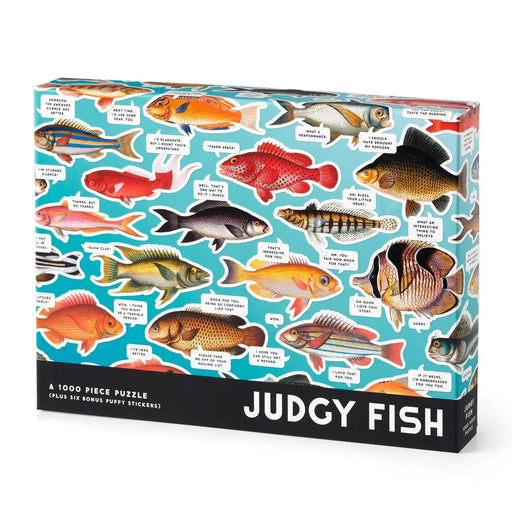 Judgy Fish 1000 Piece Jigsaw Puzzle (+Stickers) Brass Monkey - for just $19.99! 