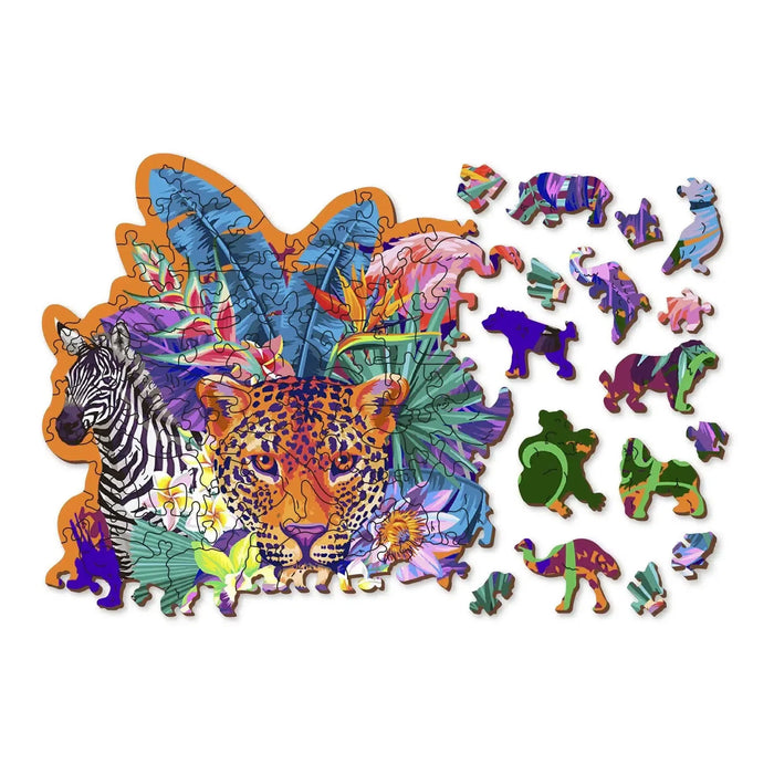 Jungle 155 Piece Wood Jigsaw Puzzle Wooden City - for just $19.99! 