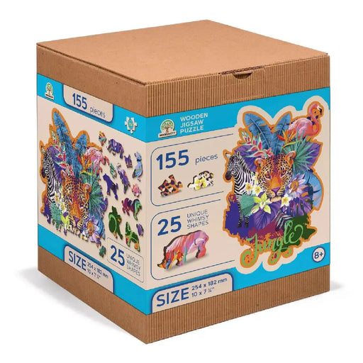 Jungle 155 Piece Wood Jigsaw Puzzle Wooden City - for just $19.99! 