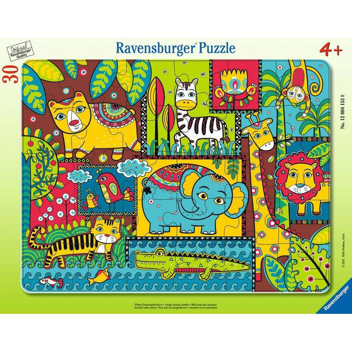 Jungle Animal Jumble 30 Piece Tray Jigsaw Puzzle Ravensburger - for just $9.99! 