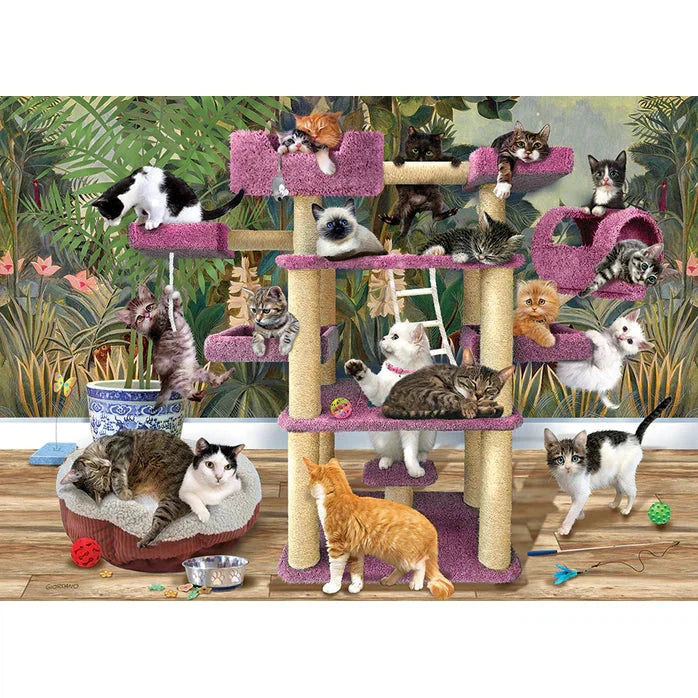 Jungle Cats 500 Piece Jigsaw Puzzle Cobble Hill - for just $17.99! 