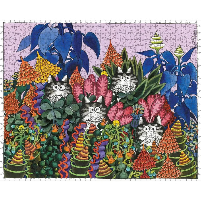 Jungle Cats by B. Kliban 1000 Piece Jigsaw Puzzle Pomegranate - for just $24.99! 