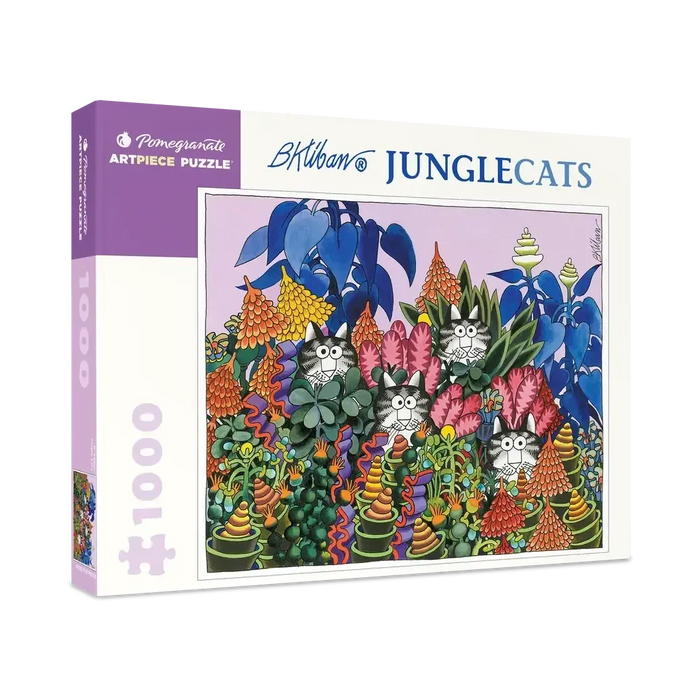 Jungle Cats by B. Kliban 1000 Piece Jigsaw Puzzle Pomegranate - for just $24.99! 