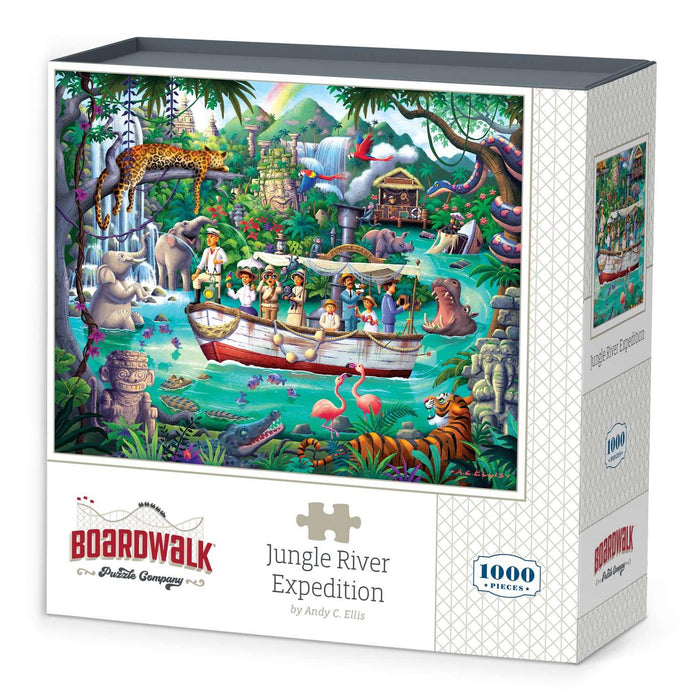 Jungle River Expedition 1000 Piece Jigsaw Puzzle Boardwalk - for just $23.99! 