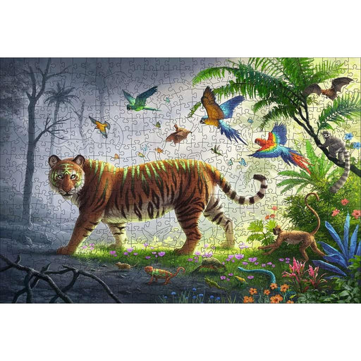 Jungle Tiger 500 Piece Wood Jigsaw Puzzle Ravensburger - for just $49.99! 