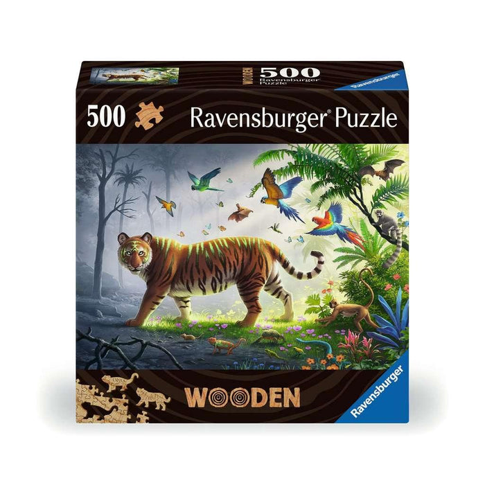 Jungle Tiger 500 Piece Wood Jigsaw Puzzle Ravensburger - for just $49.99! 
