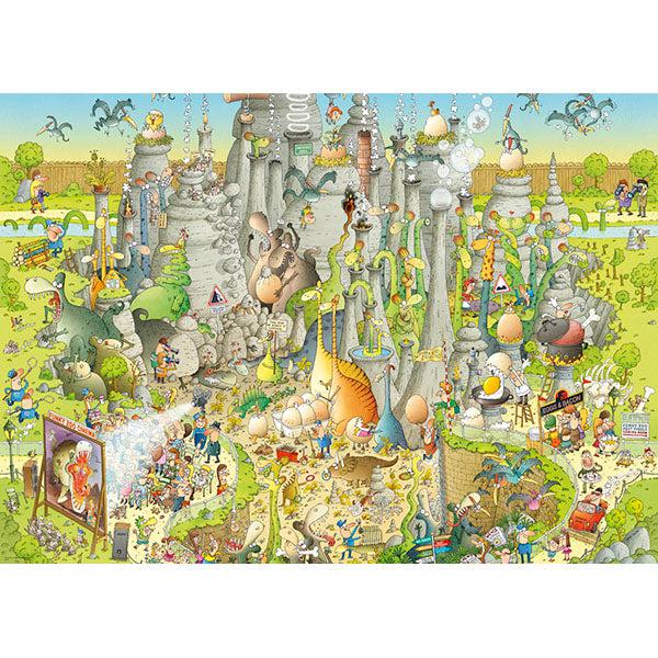Jurassic Habitat Funky Zoo 1000 Piece Jigsaw Puzzle Heye - for just $29.99! 