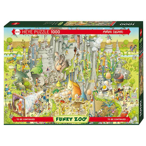 Jurassic Habitat Funky Zoo 1000 Piece Jigsaw Puzzle Heye - for just $29.99! 