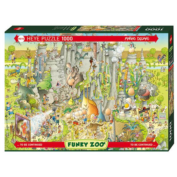Jurassic Habitat Funky Zoo 1000 Piece Jigsaw Puzzle Heye - for just $29.99! 