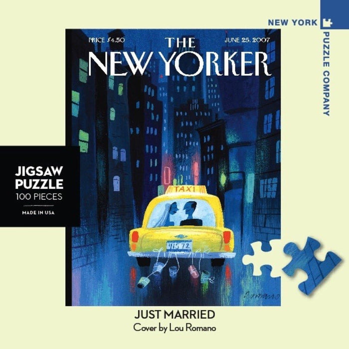 Just Married The New Yorker 100 Piece Mini Jigsaw Puzzle NYPC - for just $14.99! 