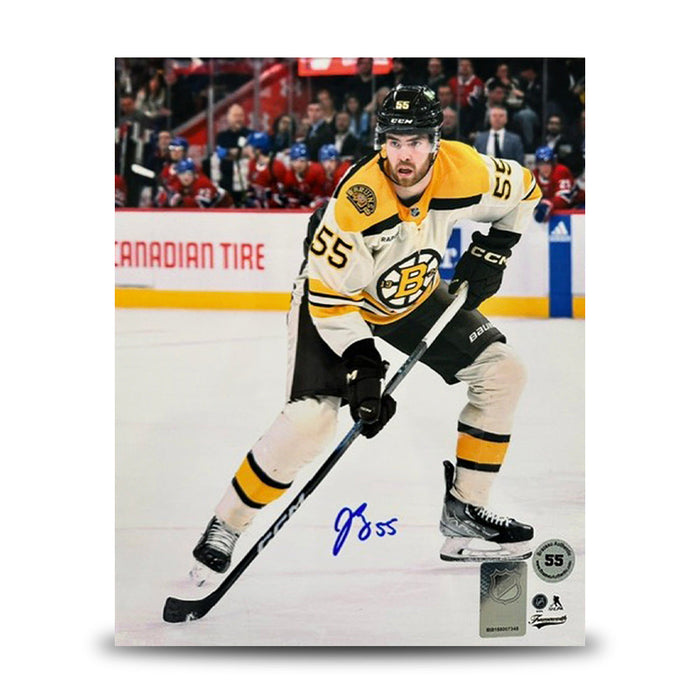 Justin Brazeau in Action Boston Bruins Autographed 11" x 14" Hockey Photo - for just $39.99! 