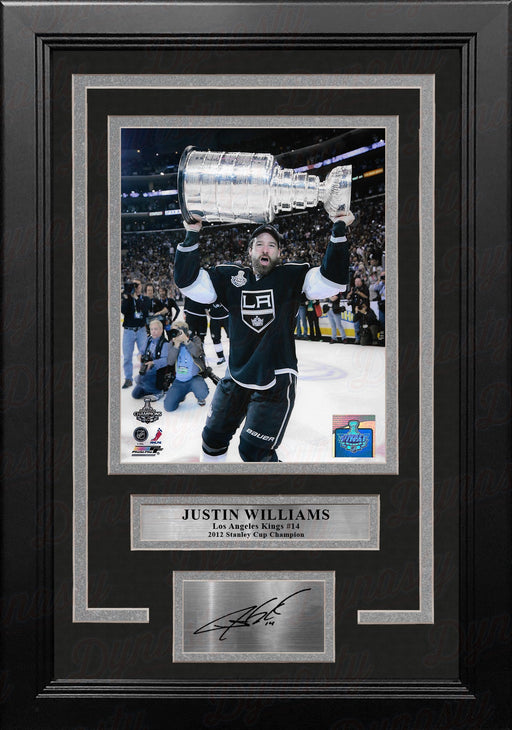 Justin Williams 2012 Stanley Cup Trophy Los Angeles Kings 8x10 Framed Photo with Engraved Autograph - for just $79.99! 