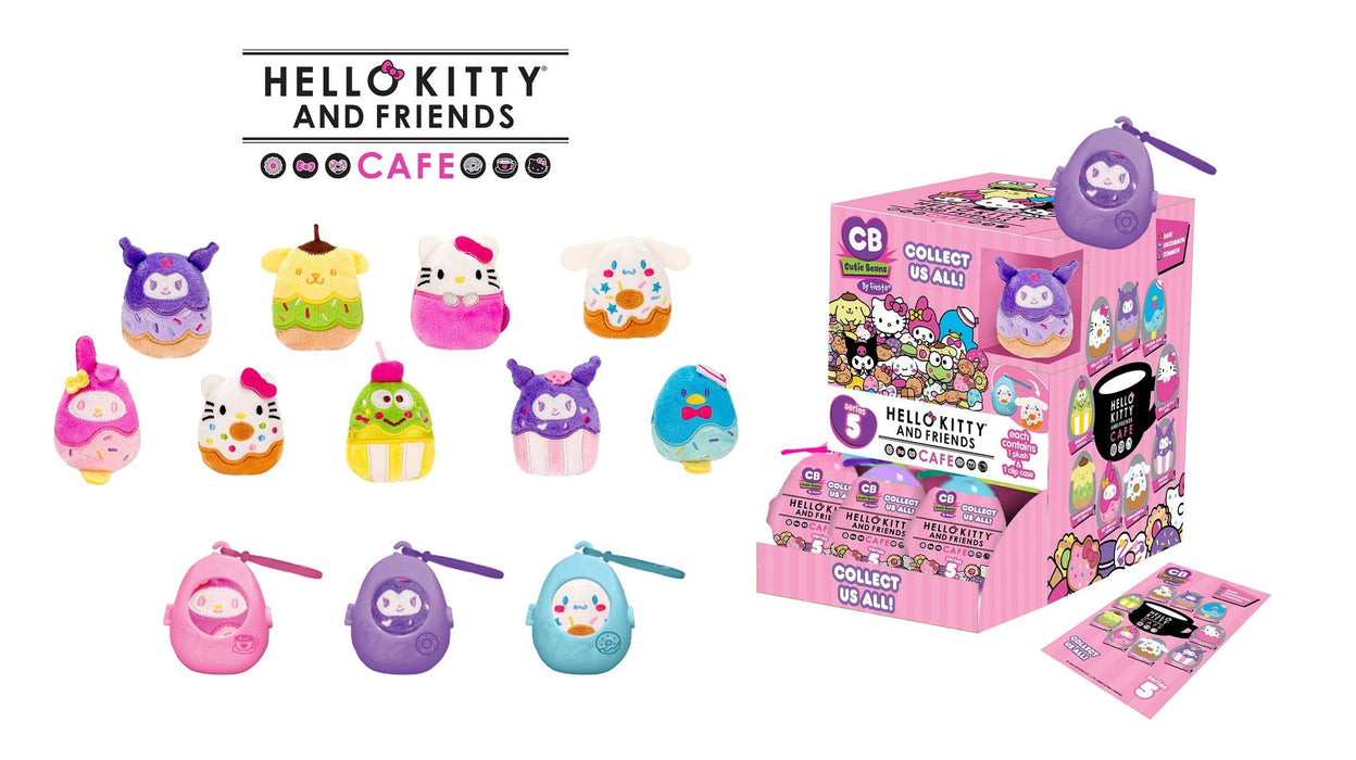 Fiesta: Cutie Beans Sanrio: Hello Kitty Cafe - 1 Blind Plastic Egg with 3.5" Plush Clip - for just $6.99! 