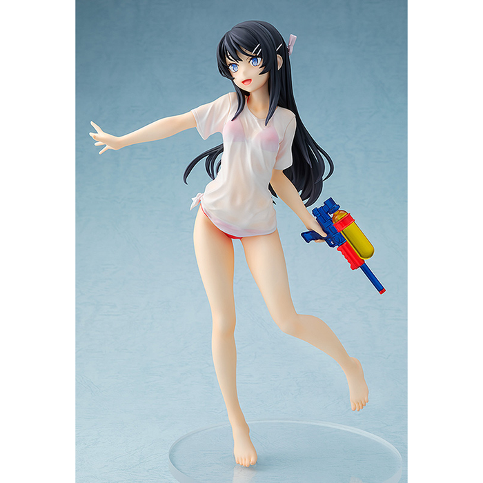 Chara-Ani: Rascal Does Not Dream of Bunny Girl Senpai - Mai Sakurajima (Water Gun Date Ver.) 1/7 Scale Figure - for just $169.99! 