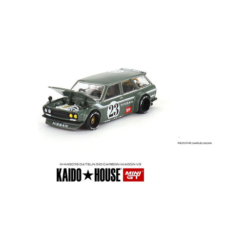 Mini GT x Kaido House Datsun KAIDO 510 Wagon CARBON FIBER V3 1:64 KHMG076 - Premium Datsun - Just $25.99! Shop now at Retro Gaming of Denver