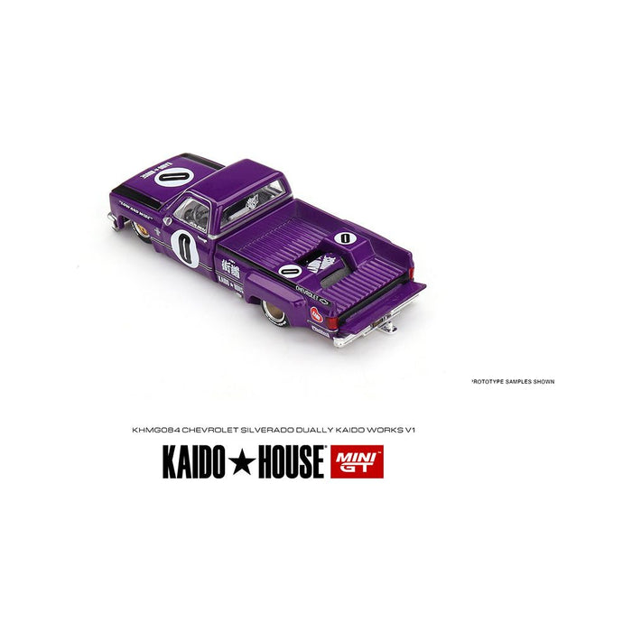 Mini GT x Kaido House Chevrolet Silverado DUALLY KAIDO V1 Purple 1:64 KHMG084 - Premium Chevrolet - Just $26.99! Shop now at Retro Gaming of Denver