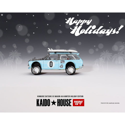 Mini GT x Kaido House Datsun 510 Wagon Surf Safari RS Winter Holiday Edition 1:64 KHMG092 - Premium Datsun - Just $24.99! Shop now at Retro Gaming of Denver