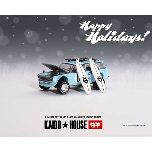 Mini GT x Kaido House Datsun 510 Wagon Surf Safari RS Winter Holiday Edition 1:64 KHMG092 - Just $24.99! Shop now at Retro Gaming of Denver