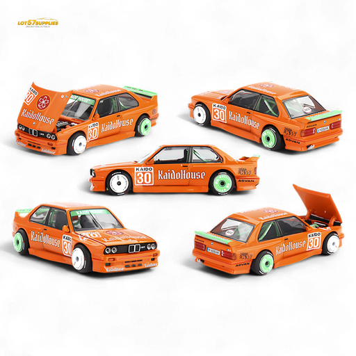 Mini GT x Kaido House BMW M3 E30 KaidoHaus Orange V1 1:64 KHMG177 - for just $27.99! 