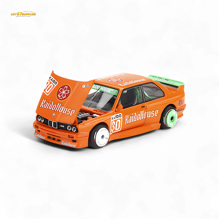 Mini GT x Kaido House BMW M3 E30 KaidoHaus Orange V1 1:64 KHMG177 - for just $27.99! 
