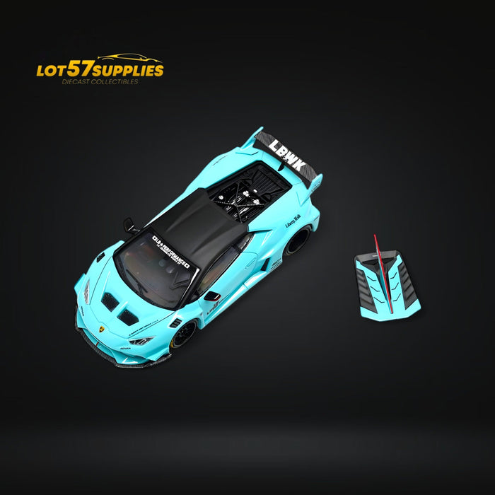 (Pre-Order) King Model LBWK Huracan - Metallic Tiffany Blue 1:64 - for just $36.99! 