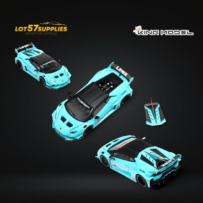 (Pre-Order) King Model LBWK Huracan - Metallic Tiffany Blue 1:64 - for just $36.99! 