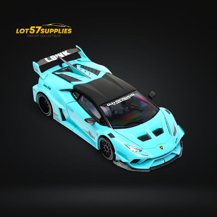 (Pre-Order) King Model LBWK Huracan - Metallic Tiffany Blue 1:64 - for just $36.99! 