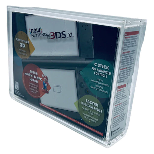 Acrylic Hard Case for NINTENDO 3DS XL Video Game Console Box (4mm thick, UV & Slide Bottom) Fits 5.2h x 7.2w x 1.5d - for just $30.99! 