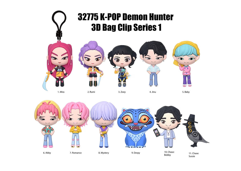 KPop Demon Hunter Series 1 3D Foam Bag Clip Blind Bag by Monogram - for just $8.99! 
