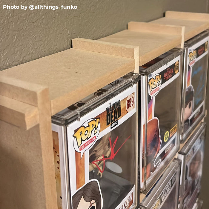 KUBBIE ULTRA (3x3) - In Box Display Case for Funko Pops, Wall Mountable & Stackable Pop Shelf (MDF Wood) - for just $54.99! 
